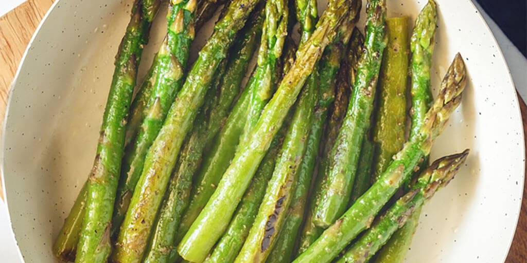 Steamed Asparagus Vegetable Side Pasta