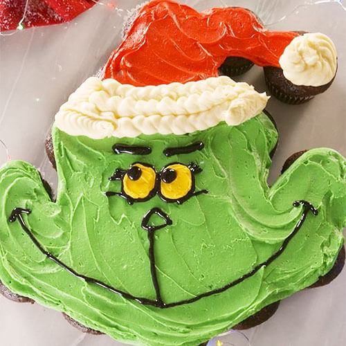 Grinch Pull Away Cupcakes